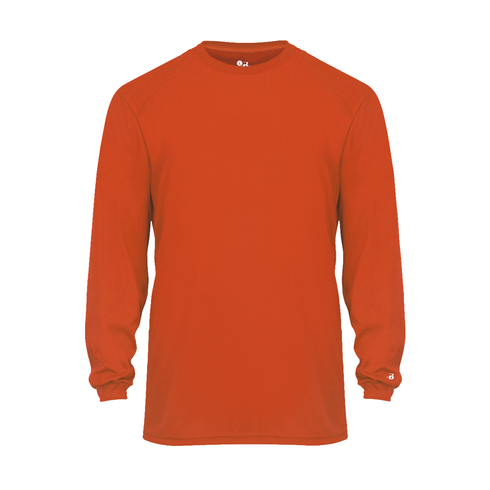 Badger Sport B-Core L/S Tee (410400-000304), Color 'Burnt Orange'